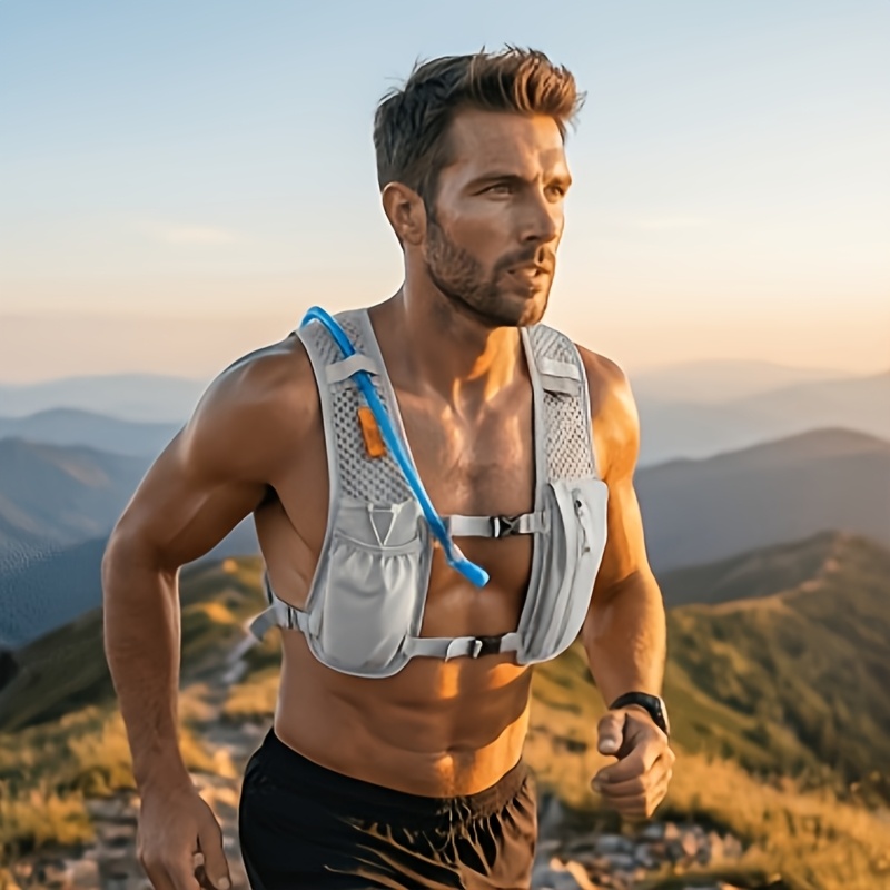 Mountain Biking Vest - เสื้อกั๊กวิ่งแบบมีกระเป๋าหลายช่อง น้ำหนักเบา ระบายอากาศได้ดี สีพื้น เหมาะสำหรับวิ่งมาราธอน จ๊อกกิ้ง