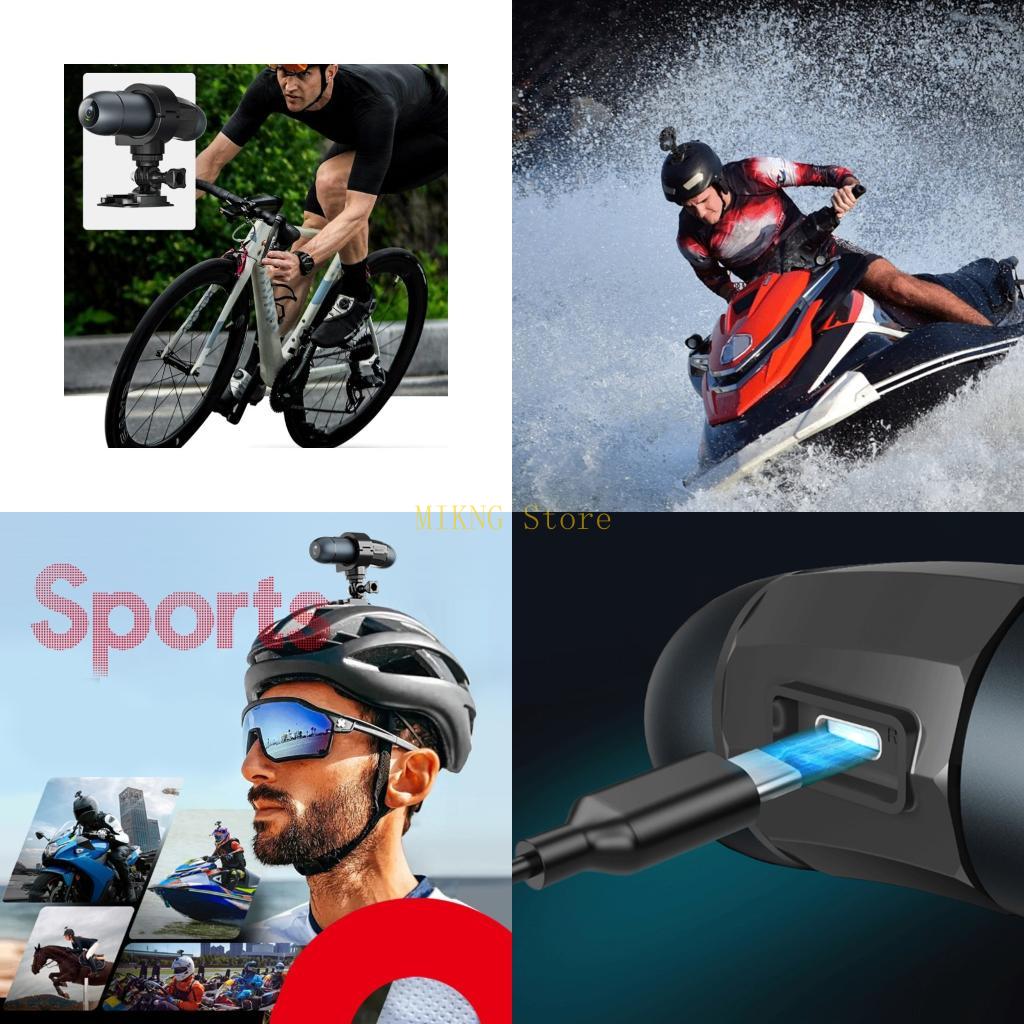 Mountain Biking Helmet - กล้องถ่ายภาพกลางแจ้ง 4K จักรยานเสือภูเขารถจักรยานยนต์หมวกกันน็อคกล้องมินิกล้องที่ดีที่สุดขาย