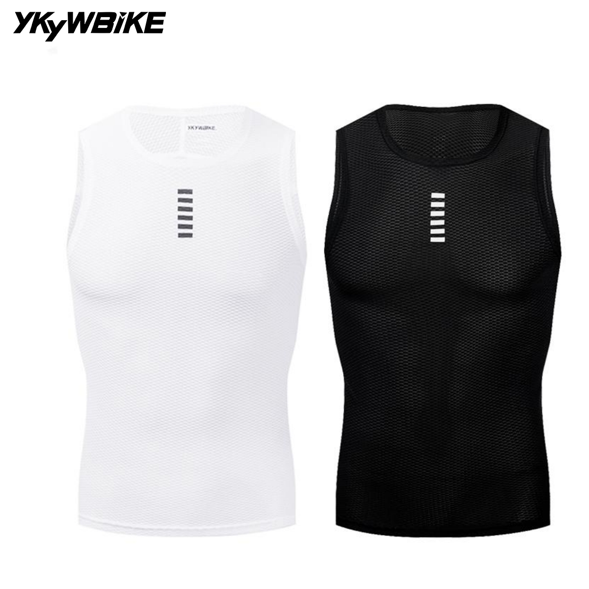 Mountain Biking Vest - YKYW แขนกุดฤดูร้อนขี่จักรยานเจอร์ซี่เสื้อจักรยานสีดำตาข่ายสีขาวชั้นในจักรยานพื้นถนน Mtb ชั้นกีฬายิมเสื้อผ้า