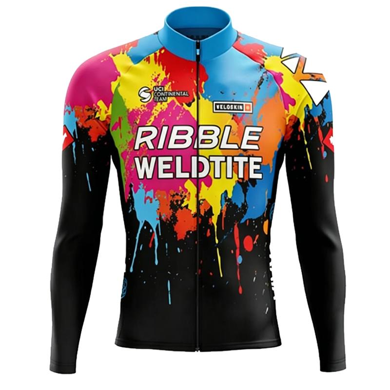 Mountain Biking New Jersey - เสื้อปั่นจักรยานแขนยาวสำหรับผู้ชาย แห้งเร็ว ระบายอากาศได้ดี เหมาะสำหรับปั่นจักรยานเสือภูเขาและกิจกรรมกลางแจ้ง รุ่นใหม่สำหรับฤดูใบไม้ผลิและฤดูใบไม้ร่วง