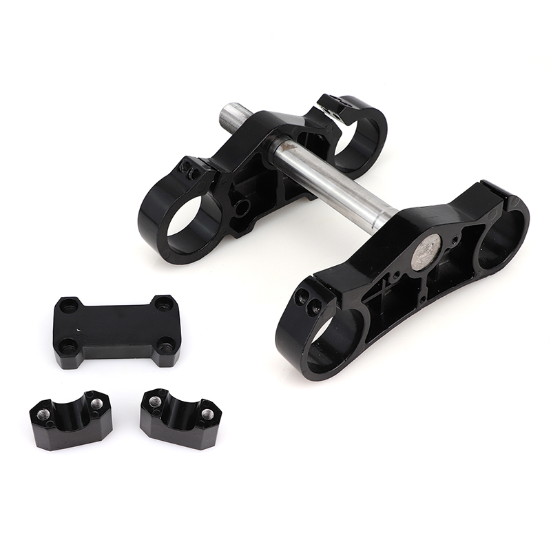 Handlebar Riser Stem - ชุดยึดแฮนด์มอเตอร์ไซค์แบบสามขา พร้อมตัวยกแฮนด์ สำหรับรถวิบาก/รถพิตไบค์ พร้อมโช้คอัพหน้า ตัวยึดโช้ค ตัวยึดแฮนด์