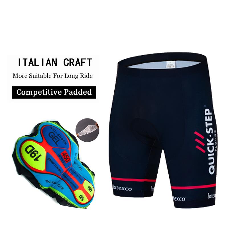 Mountain Biking Overalls - 2024 PRO TEAM ขี่จักรยานกางเกงขาสั้นจักรยานเสือภูเขาระบายอากาศได้ดีสำหรับบุรุษ19D เจลเบาะรองนั่ง