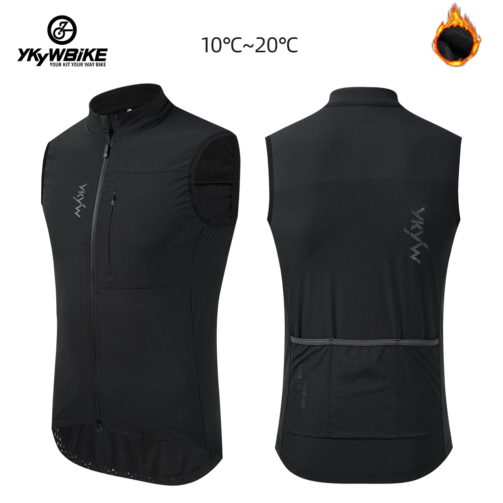 Mountain Biking Vest - YKYW กันน้ําความร้อนเสื้อกั๊กผู้ชายผู้หญิงฤดูหนาวเสื้อกั๊กสีดําสีเทา Olive ขี่จักรยานเสื้อกั๊กจักรยานเสื้อผ้าจักรยาน Mtb Coat