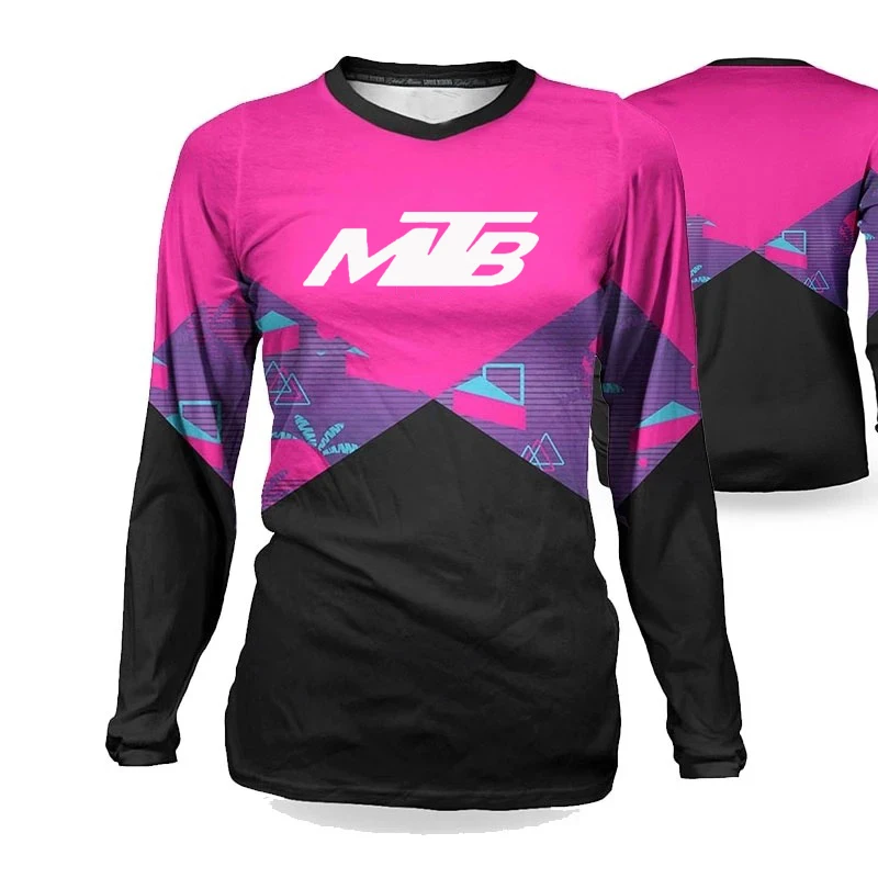 Mountain Biking New Jersey - 2026 ใหม่ผู้หญิง Downhill เสื้อจักรยานเสือภูเขา MTB เสื้อ