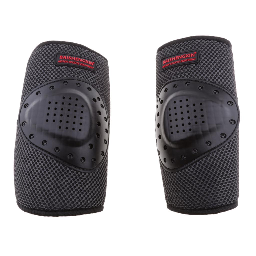 Mountain Biking Knee And Elbow Pads - ชุดสนับเข่าและศอกสำหรับขี่มอเตอร์ไซค์แบบยูนิเซ็กซ์ ป้องกันการกระแทก สำหรับ BMX จักรยานเสือภูเขา และสเก็ตบอร์ด