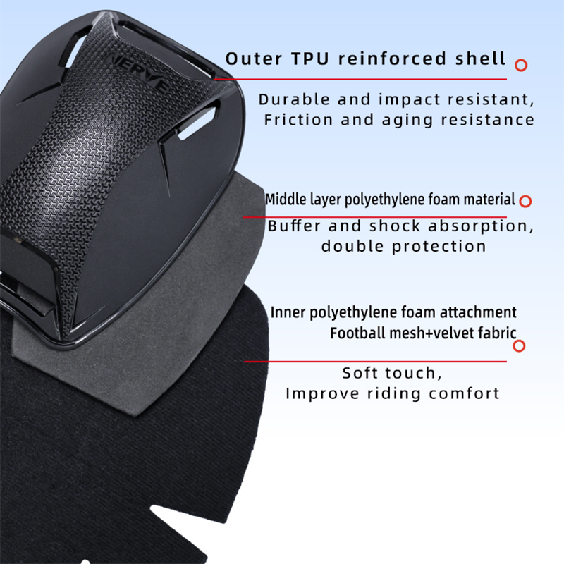 NERVE รถจักรยานยนต์เข่า Pads M - Mountain Biking Knee And Elbow Pads บทวิจารณ์และราคา