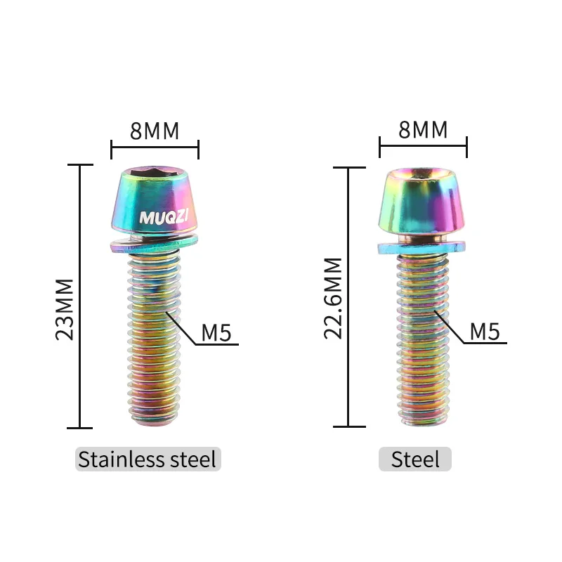 Muqzi สลักเกลียว6ชิ้น M5x17mm  - Handlebar Riser Stem บทวิจารณ์และราคา