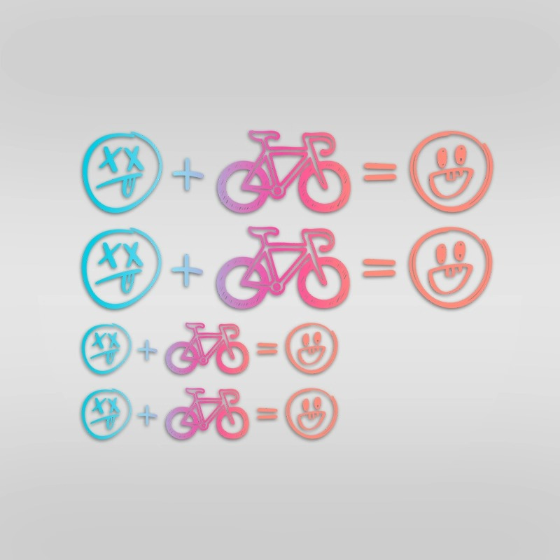 สติกเกอร์ติดจักรยานลายหน้ายิ้ม - Mountain Biking Helmet บทวิจารณ์และราคา