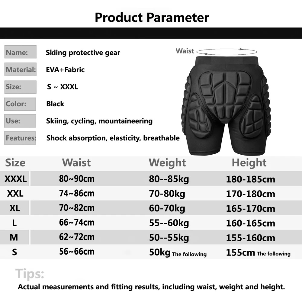 ใหม่กางเกงขาสั้นสกีสเก็ตสะโพก  - Mountain Biking Knee And Elbow Pads บทวิจารณ์และราคา