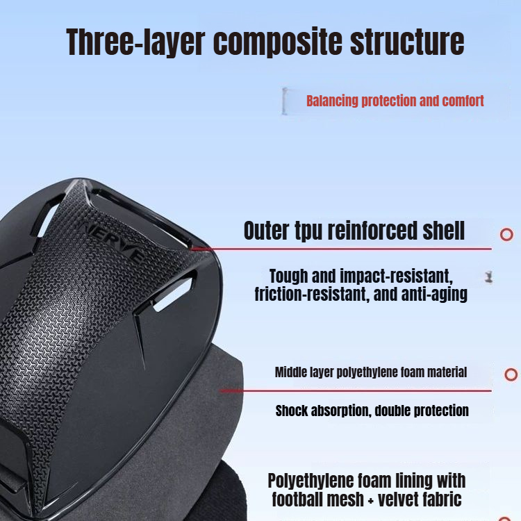 แผ่นรองเข่ามอเตอร์ไซค์ NERVE ส - Mountain Biking Knee And Elbow Pads บทวิจารณ์และราคา