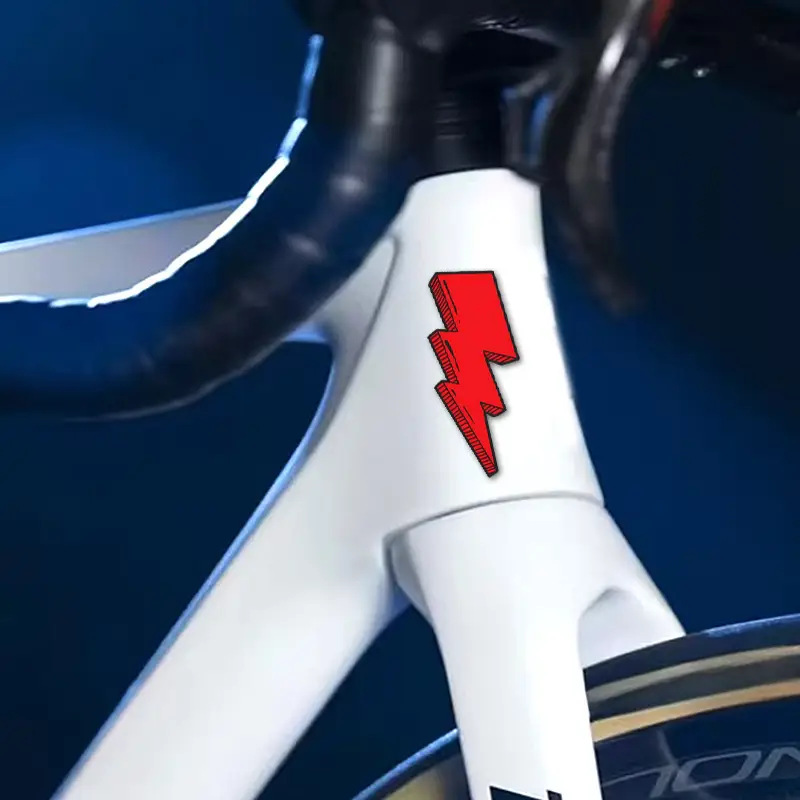 1 ชิ้นสติกเกอร์ลายสายฟ้าสติกเก - Mountain Biking Helmet บทวิจารณ์และราคา