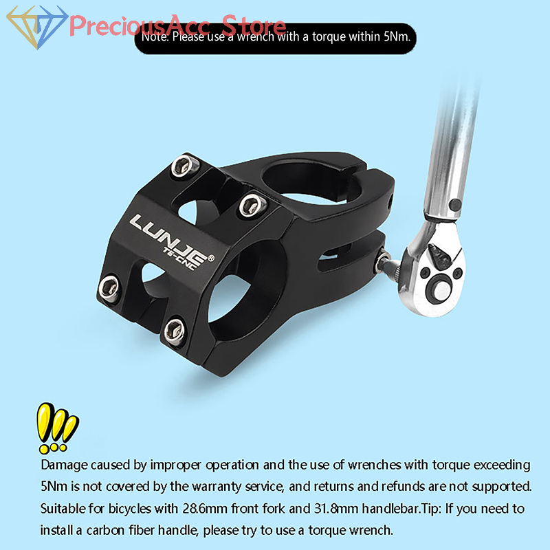 แฮนด์จักรยานแบบสั้น 45 มม. สำห - Handlebar Riser Stem บทวิจารณ์และราคา