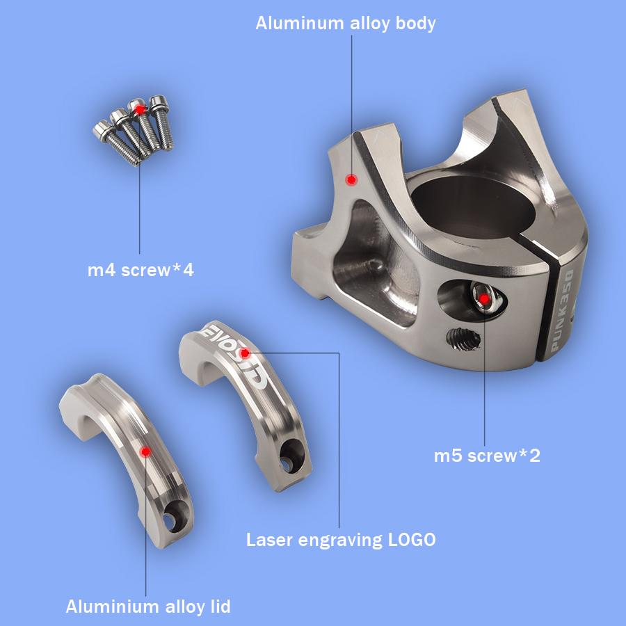 EVOSIDจักรยานเสือภูเขา 31.8 มม - Handlebar Riser Stem บทวิจารณ์และราคา